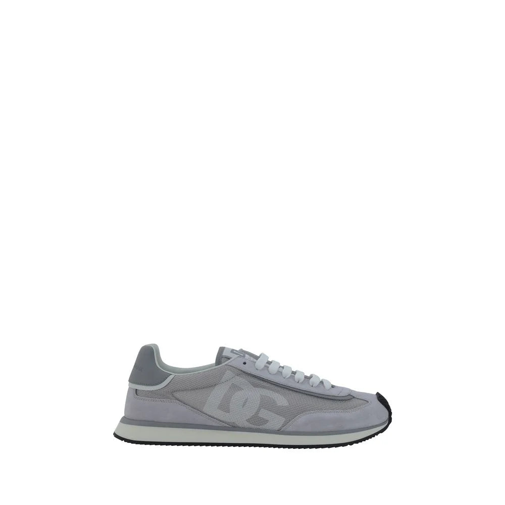 Sneakers basses en tissu gris Dolce & Gabbana
