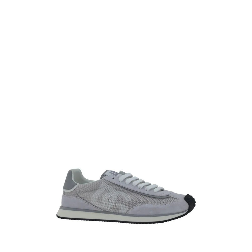 Sneakers basses en tissu gris Dolce & Gabbana