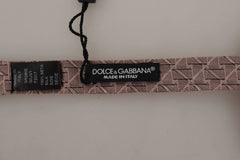 Dolce & Gabbana Gray Fantasy Print Adjustable Neck Papillon Bow Tie - Neckties