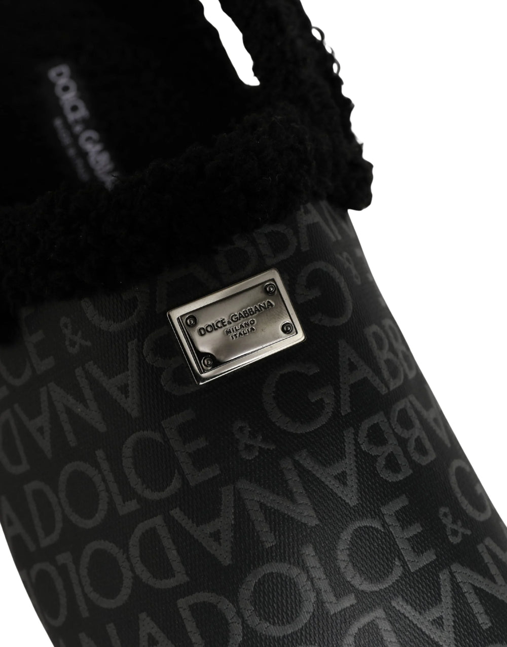 Dolce & Gabbana harmaa tekoturkisjakardikuvioitu mokkakilpivarpaat - EU44/US11