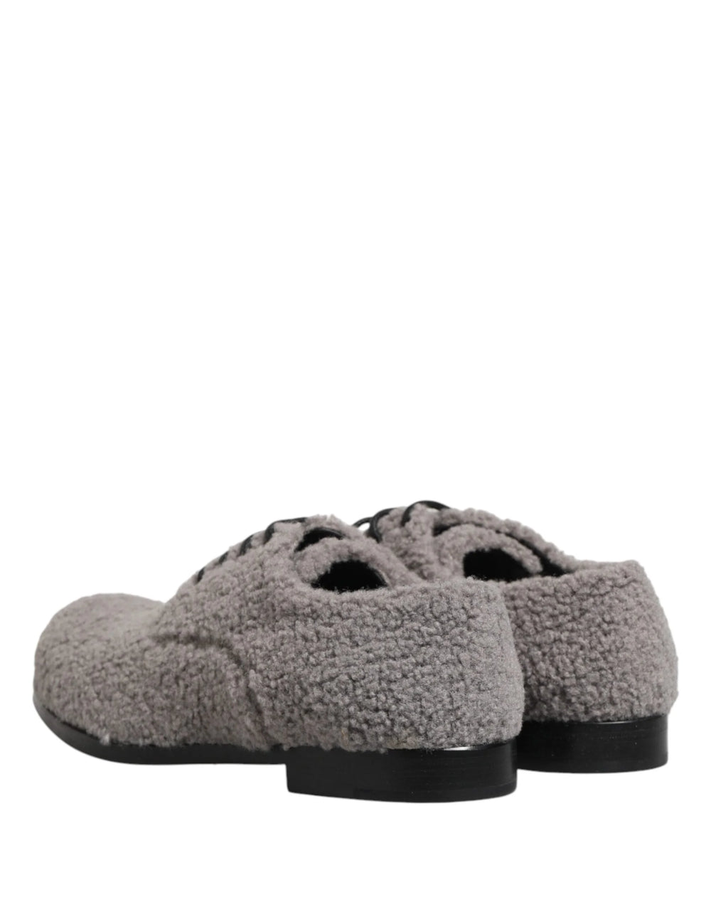 Dolce & Gabbana Grijze Fleece Veterschoenen Derby Heren Schoenen - EU42/US9