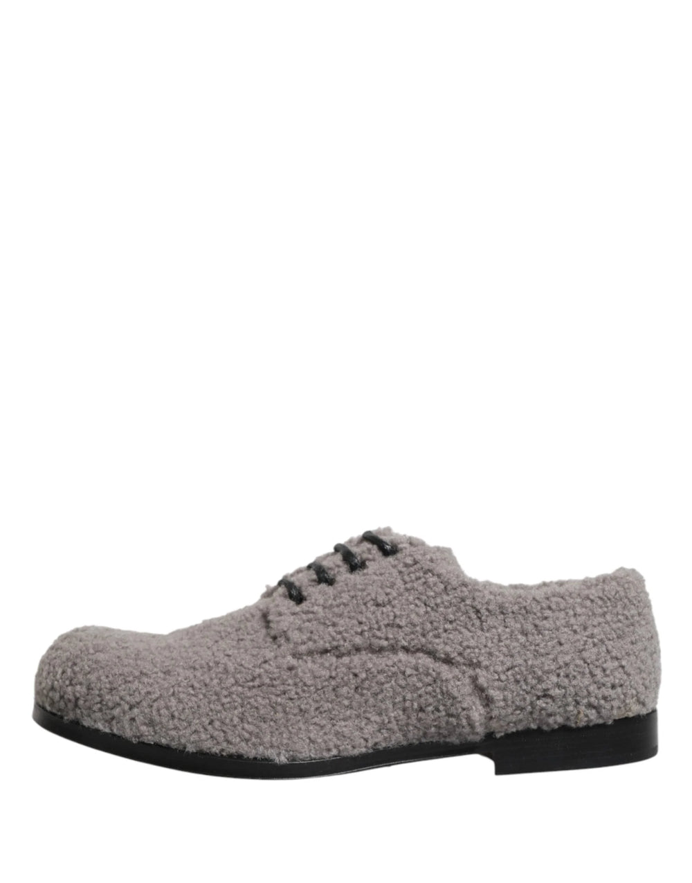 Dolce & Gabbana Grijze Fleece Veterschoenen Derby Heren Schoenen - EU42/US9