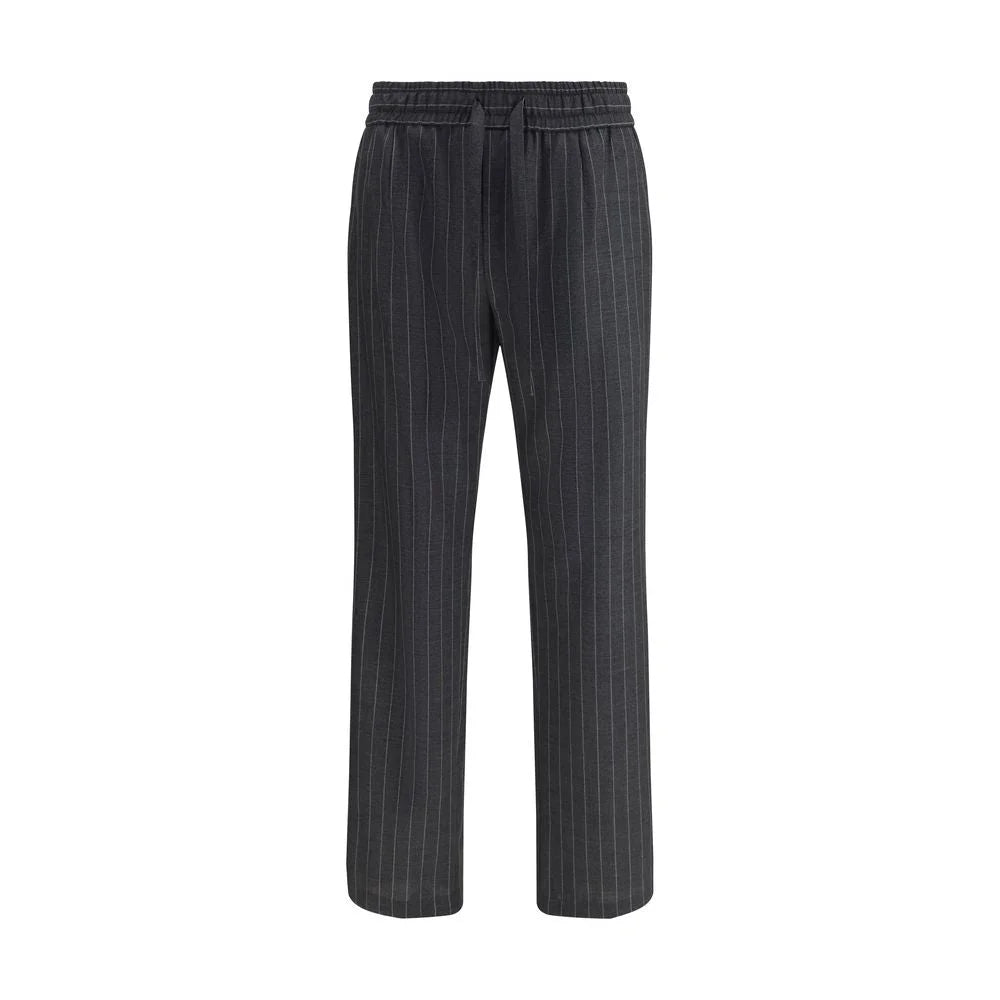 Dolce & Gabbana Gray Fleece Wool Casual Pants - IT46 | S