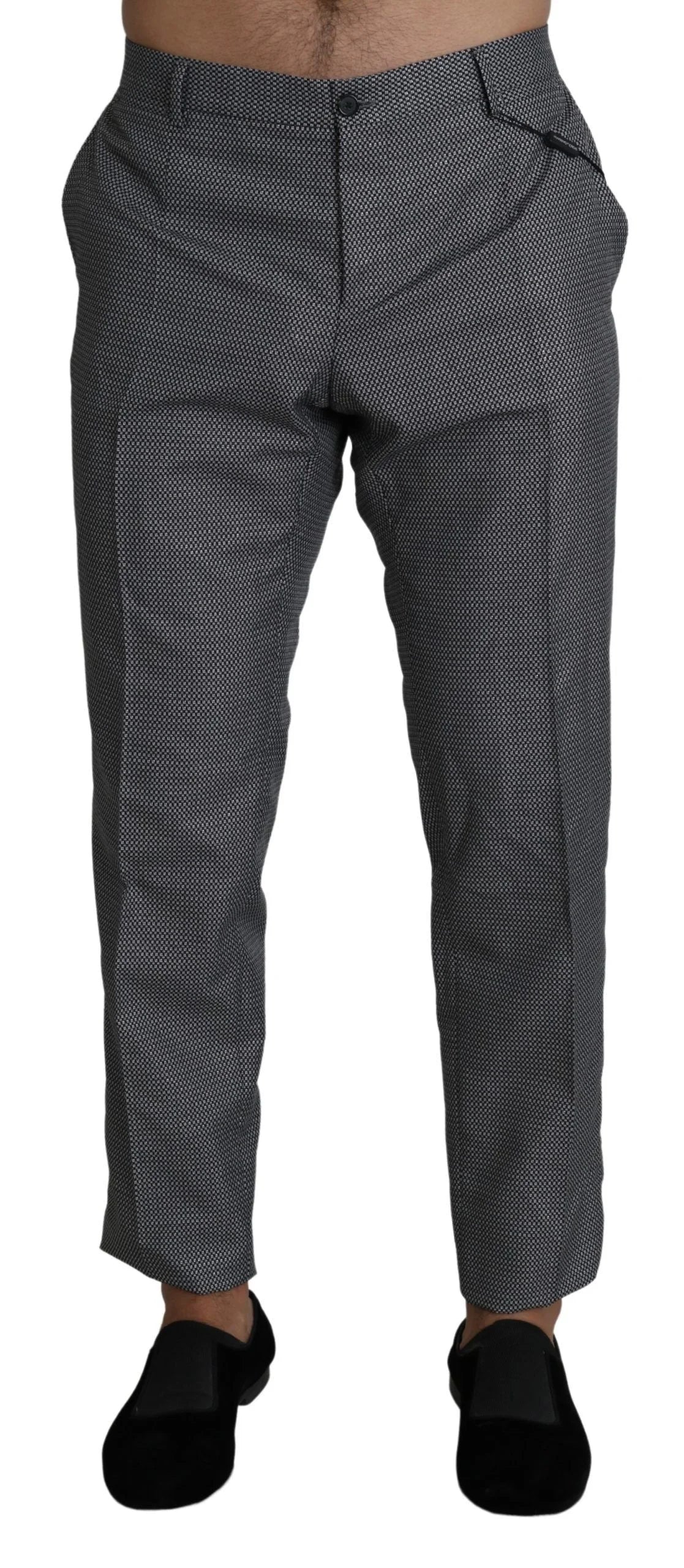 Dolce & Gabbana Gray Formal Dress Trouser Slim Fit Pants - IT54 | XL - Trousers
