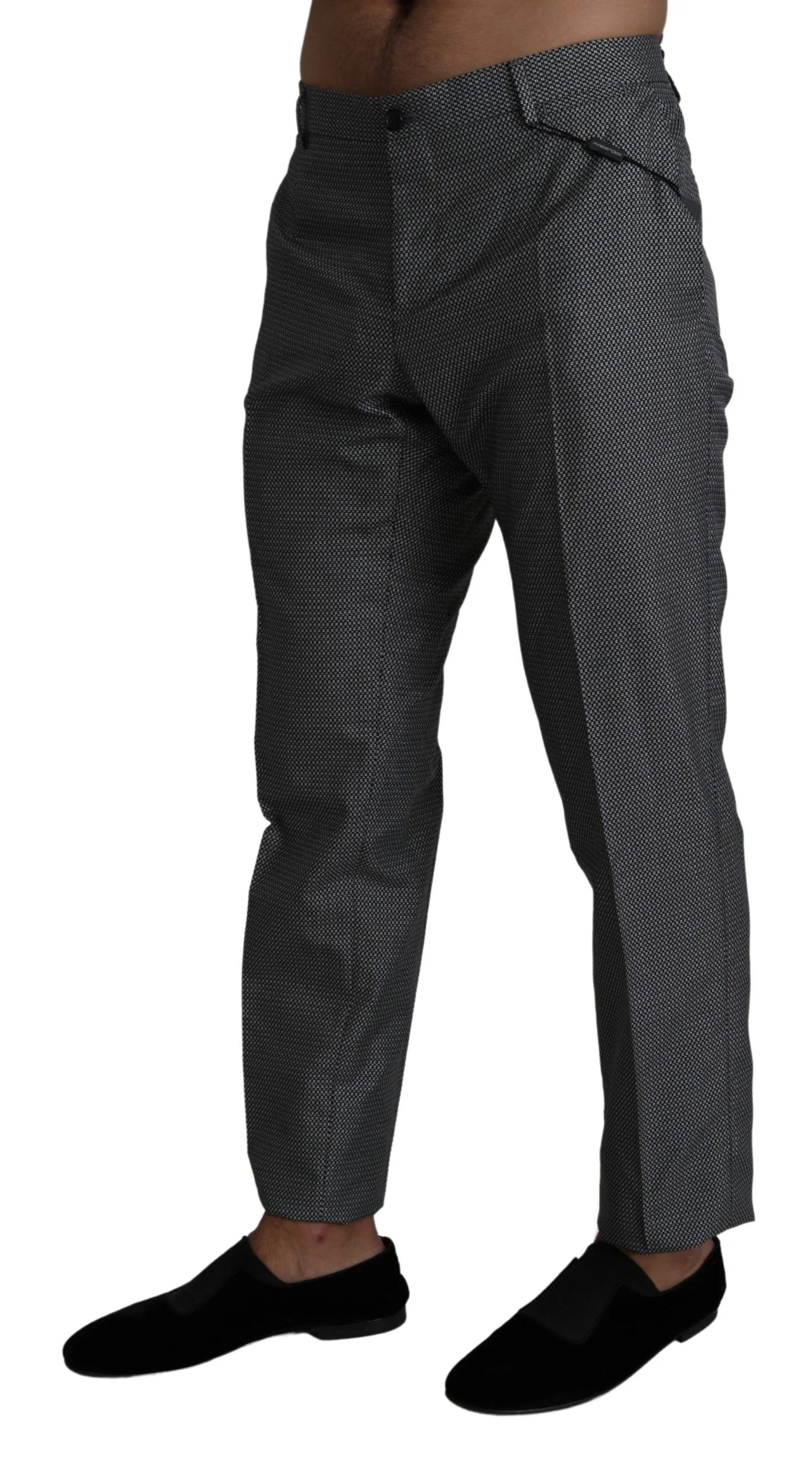 Dolce & Gabbana Gray Formal Dress Trouser Slim Fit Pants - IT54 | XL - Trousers