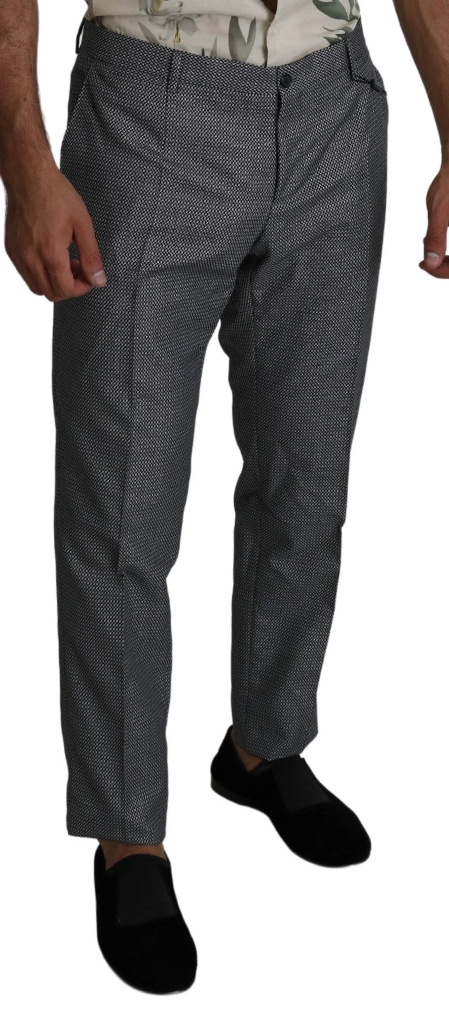 Dolce & Gabbana Gray Formal Dress Trouser Slim Fit Pants - IT54 | XL - Trousers