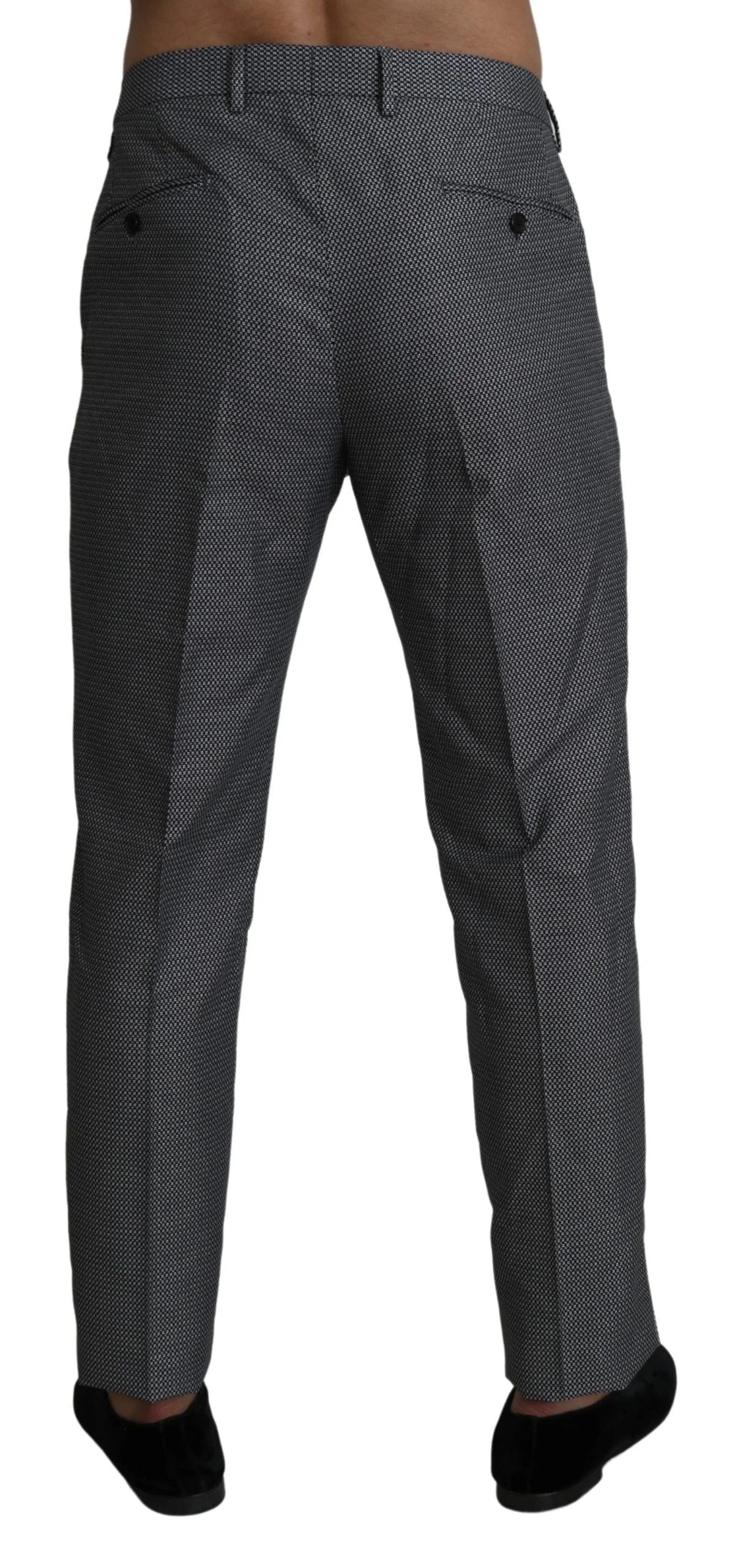 Dolce & Gabbana Gray Formal Dress Trouser Slim Fit Pants - IT54 | XL - Trousers