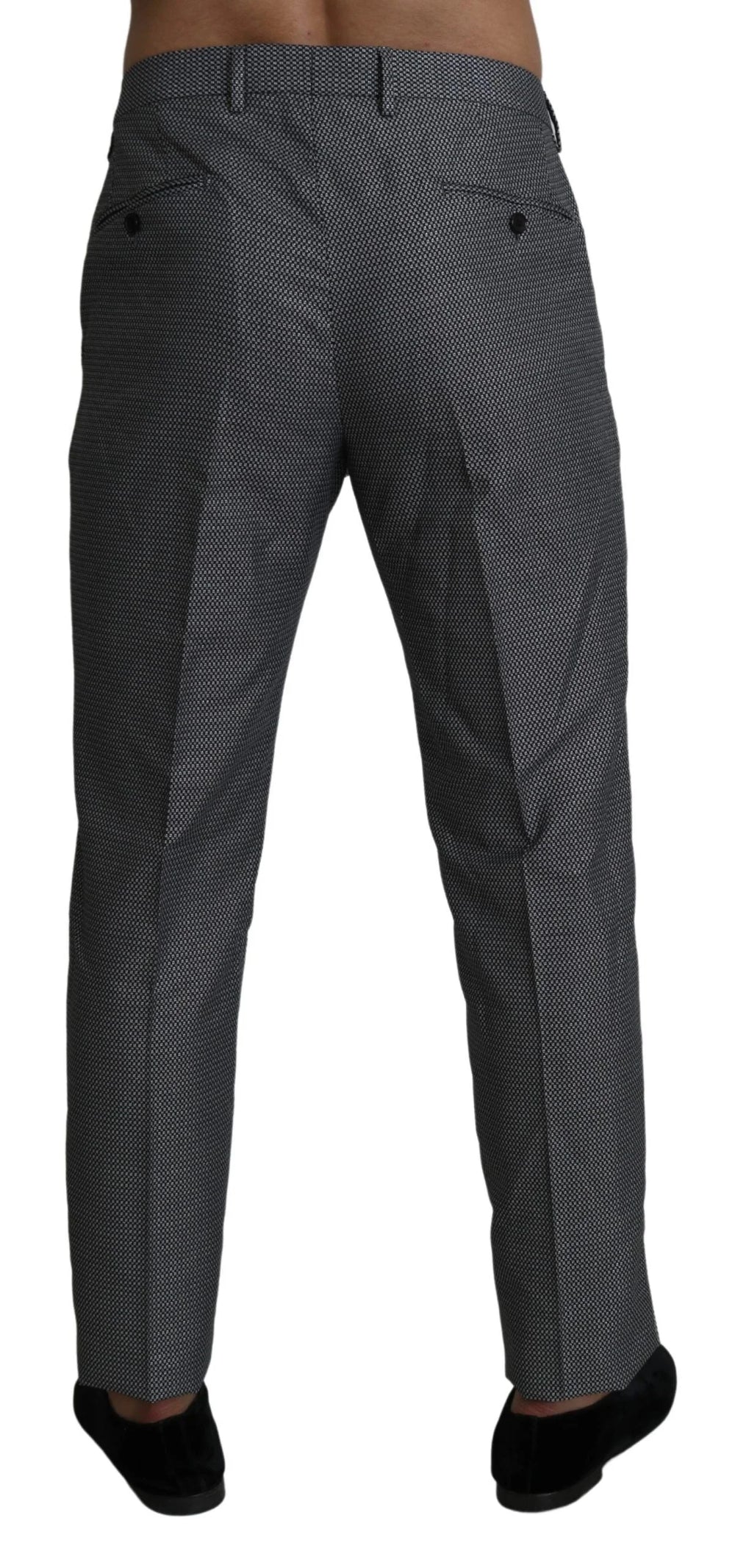 Dolce & Gabbana Gray Formal Dress Trouser Slim Fit Pants - IT54 | XL - Trousers