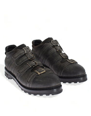 Šedé boty na kotník s popruhem Dolce & Gabbana z kůže - EU39.5/US6.5