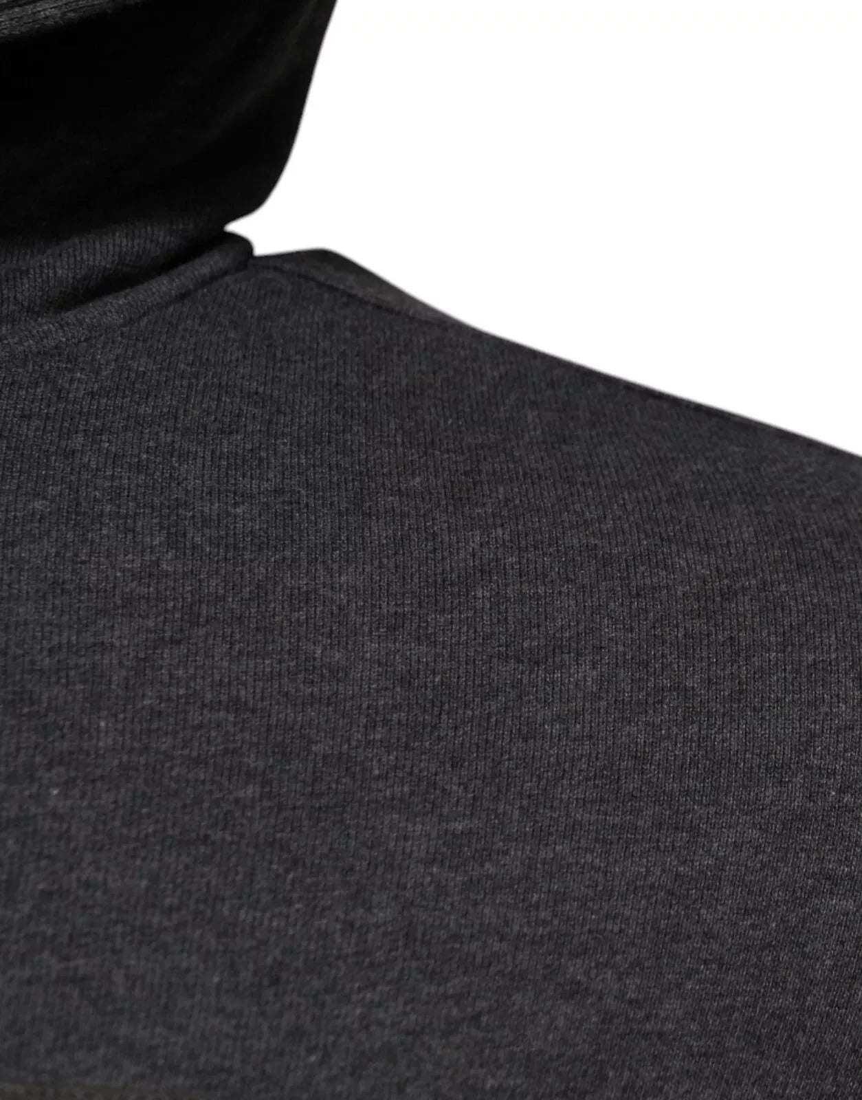 Dolce & Gabbana Gray Logo Full Zip Hooded Sweatshirt Sweater - IT46 | S