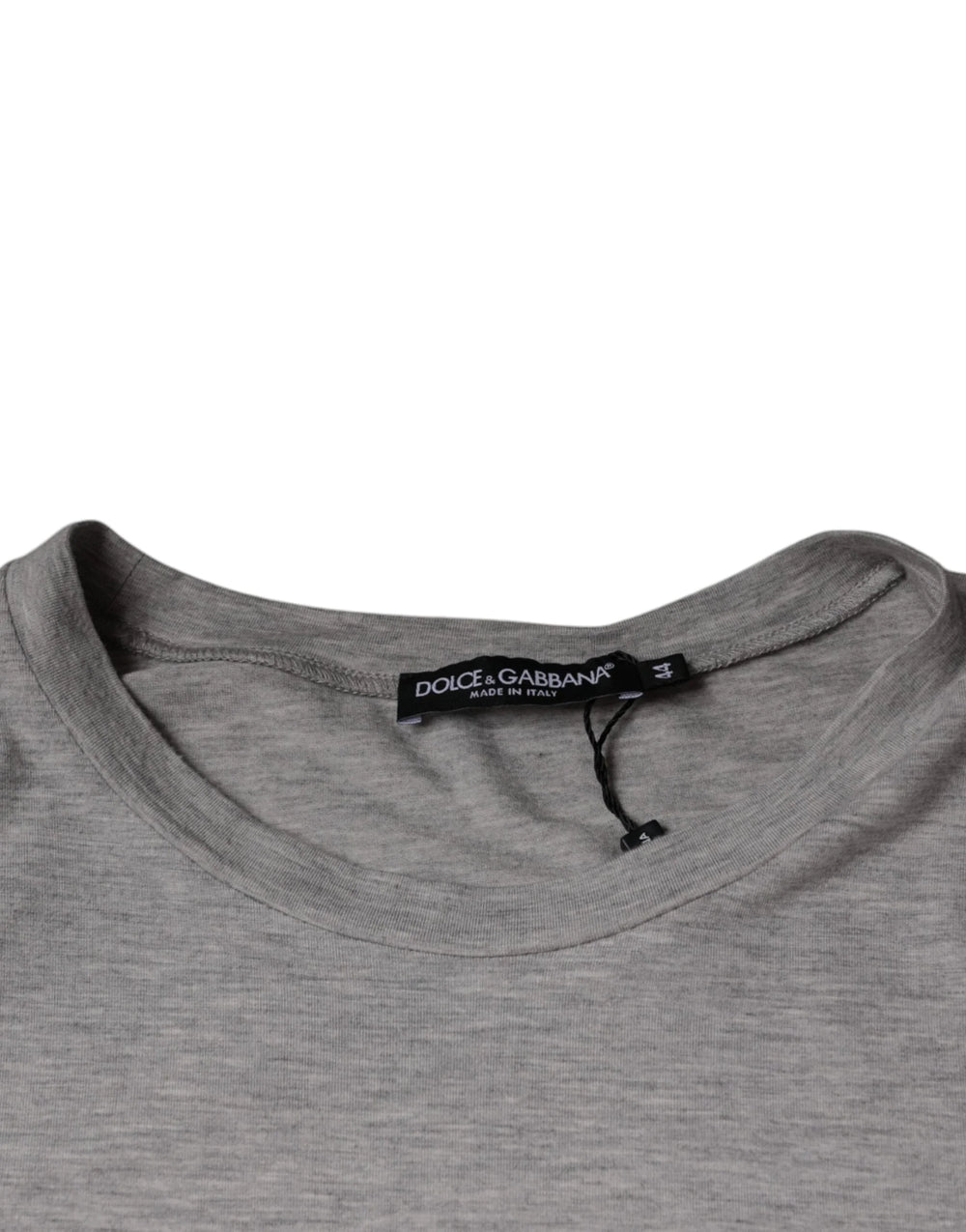 Dolce & Gabbana Gray Logo Print Crewneck Short Sleeve T-shirt - IT44 | XS - T-Shirts