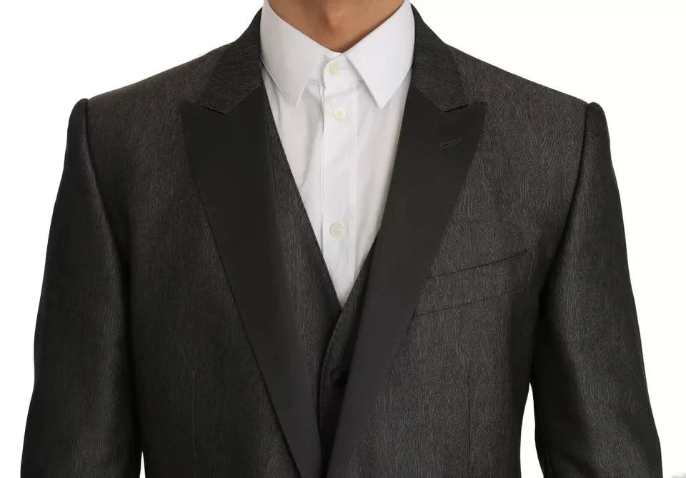 Dolce & Gabbana Gray MARTINI 2 Piece Vest Coat Blazer - IT50 | L - Sport Jackets