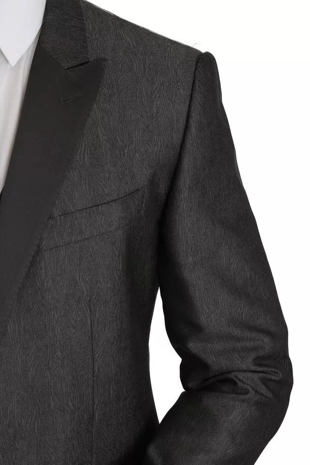 Dolce & Gabbana Gray MARTINI 2 Piece Vest Coat Blazer - IT50 | L - Sport Jackets