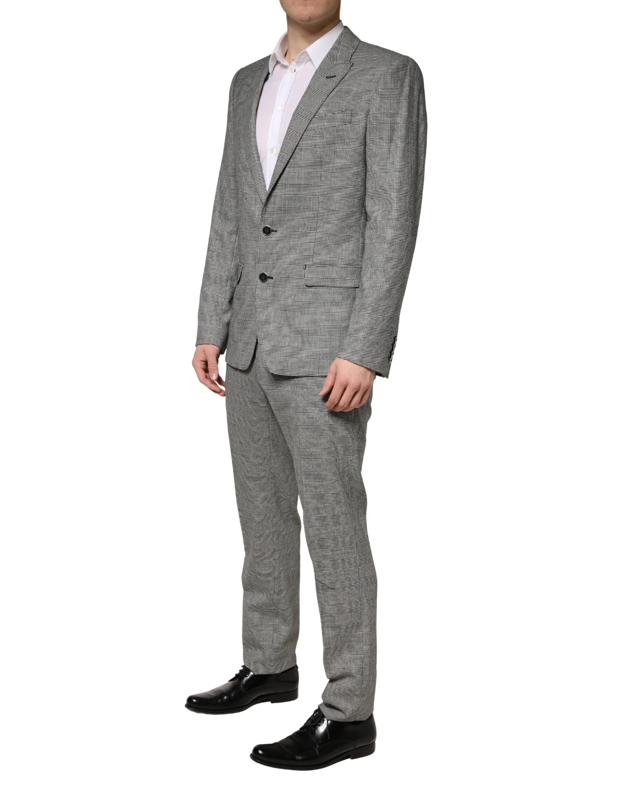 Dolce & Gabbana Gray MARTINI Single Breasted Formal 2PC Suit - IT50 | L