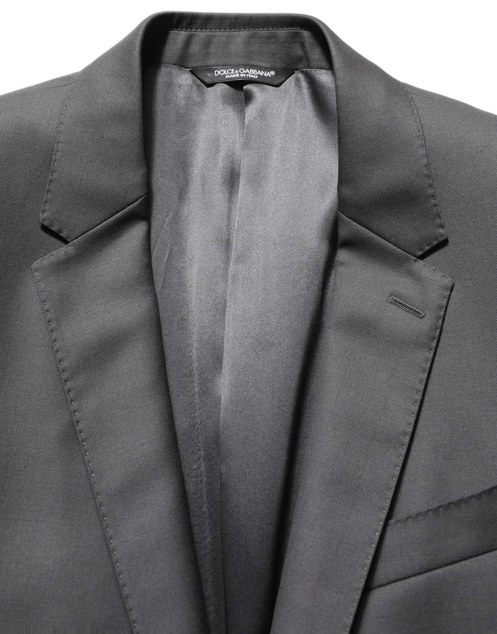 Dolce & Gabbana Gray MARTINI Slim Fit Formal 2Piece Men Suit - IT48 | M