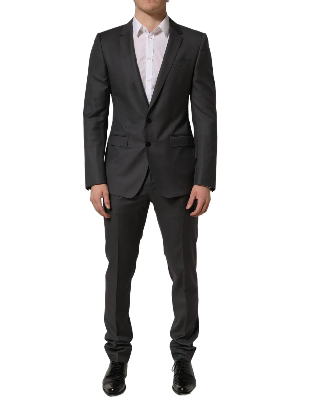 Dolce & Gabbana Gray MARTINI Slim Fit Formal 2Piece Men Suit - IT48 | M