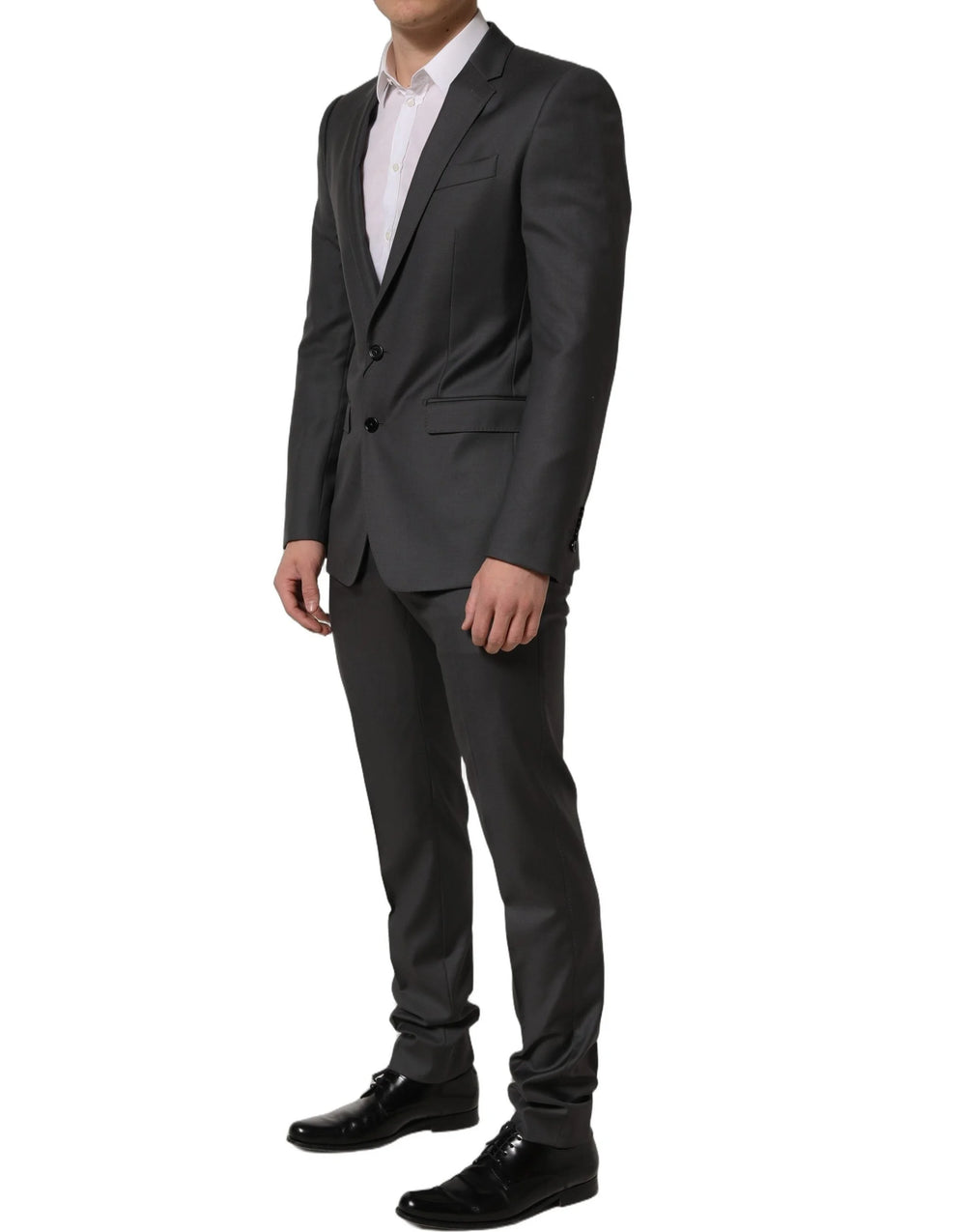 Dolce & Gabbana Gray MARTINI Slim Fit Formal 2Piece Men Suit - IT48 | M