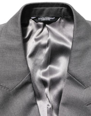 Dolce & Gabbana Gray MARTINI Slim Fit Formal 2Piece Men Suit - IT50 | L