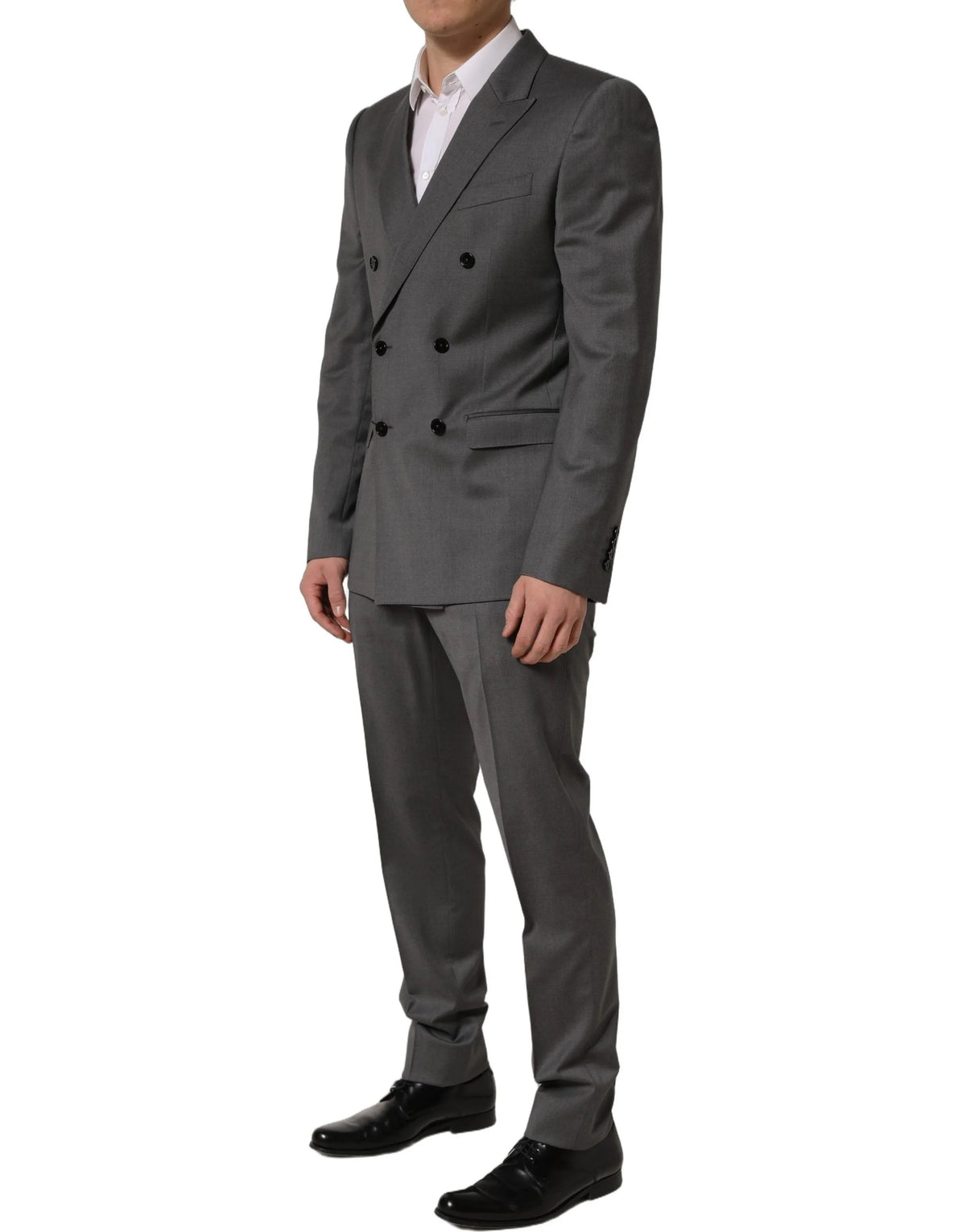 Dolce & Gabbana Gray MARTINI Slim Fit Formal 2Piece Men Suit - IT50 | L
