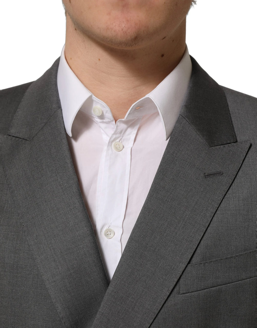 Dolce & Gabbana Gray MARTINI Slim Fit Formal 2Piece Men Suit - IT50 | L