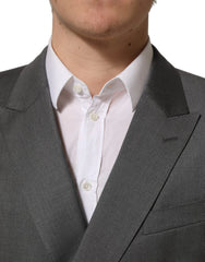 Dolce & Gabbana Gray MARTINI Slim Fit Formal 2Piece Men Suit - IT50 | L