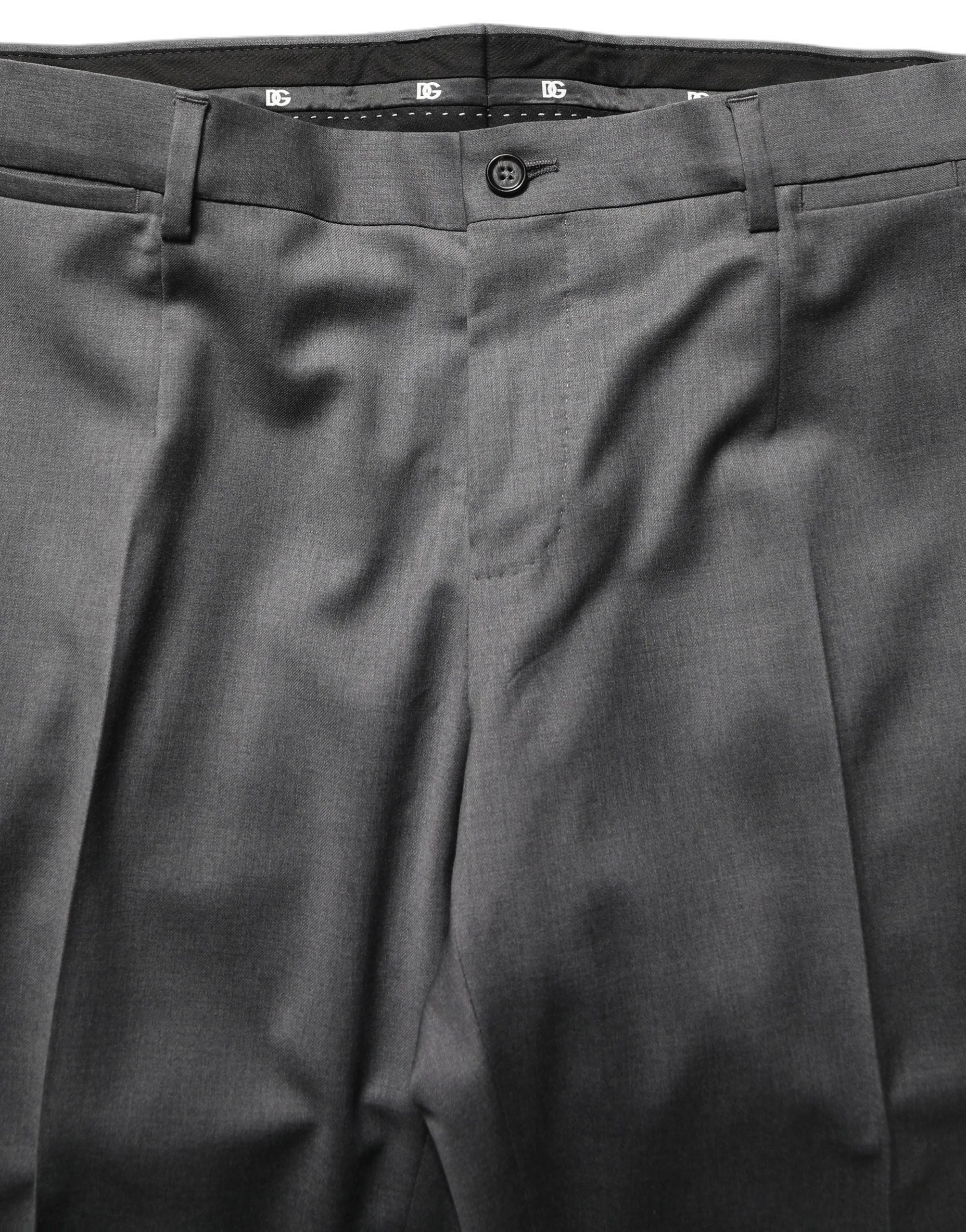 Dolce & Gabbana Gray MARTINI Slim Fit Formal 2Piece Men Suit - IT50 | L