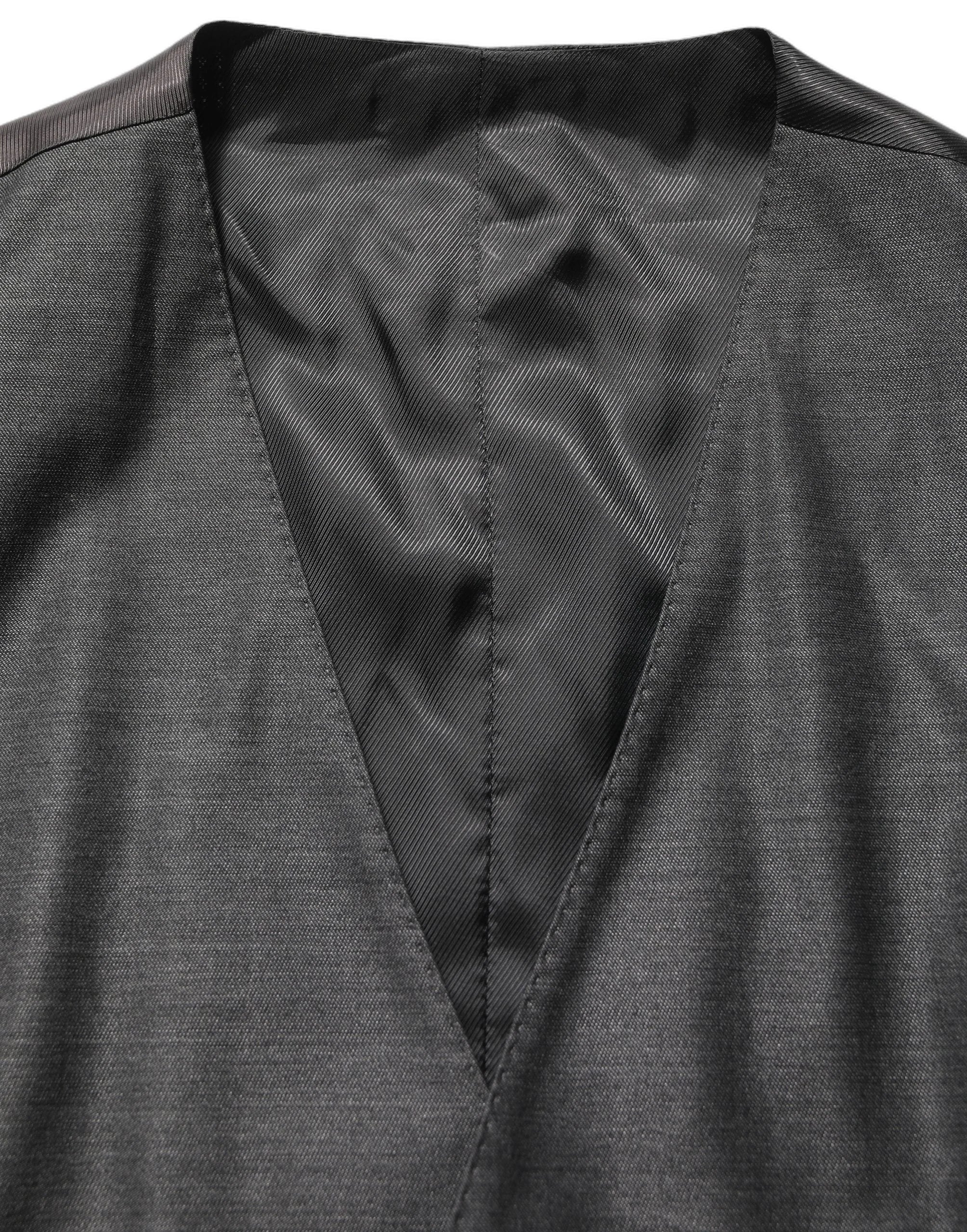 Dolce & Gabbana Gray MARTINI Slim Fit Formal 3 Piece Suit - IT46 | S