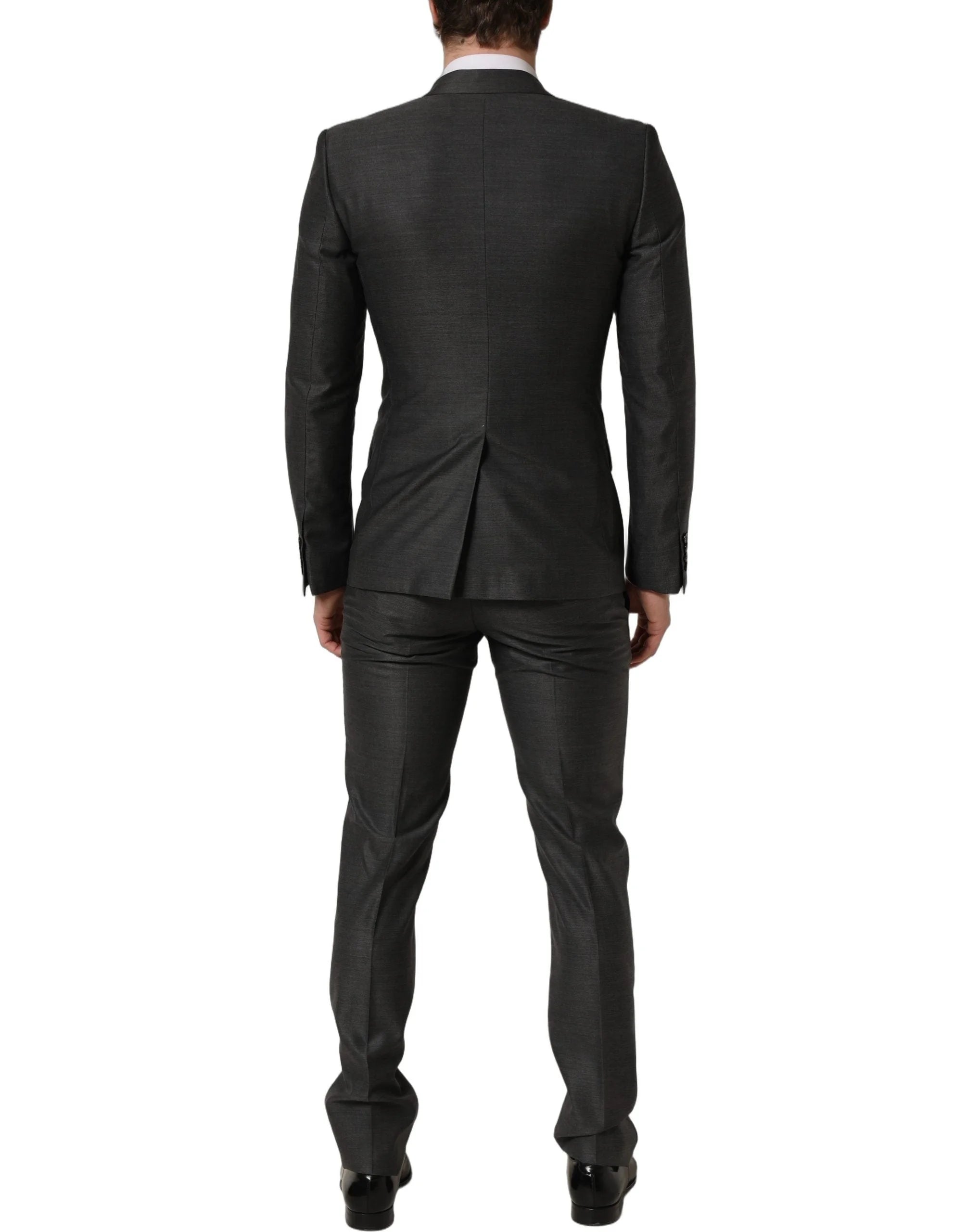 Dolce & Gabbana Gray MARTINI Slim Fit Formal 3 Piece Suit - IT46 | S