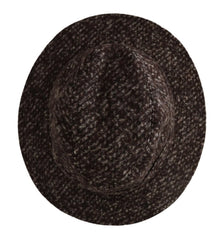 Dolce & Gabbana Gray Melange Blended Textured Tweed Hat - Fedoras