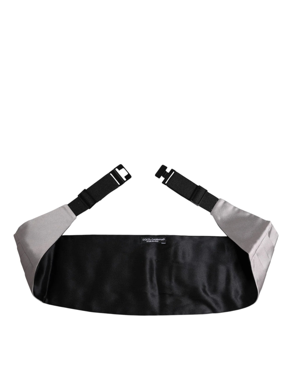 Dolce & Gabbana Gray Men 100% Silk Belt Wide Waist Cummerbund - IT44 | XS - Suspenders