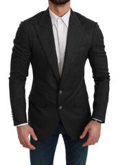 Dolce & Gabbana Gray NAPOLI Slim Fit Jacket Wool Blazer - IT46 | S - Sport Jackets
