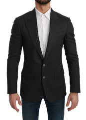 Dolce & Gabbana Gray NAPOLI Slim Fit Jacket Wool Blazer - IT46 | S - Sport Jackets