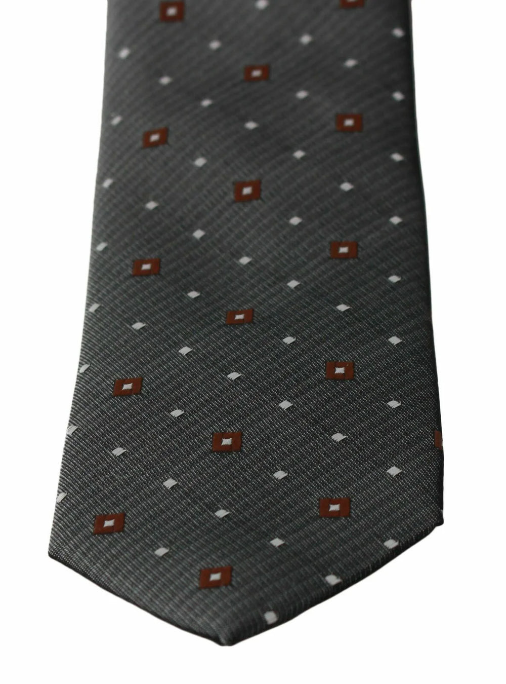 Dolce & Gabbana Gray Patterned Classic Mens Slim Necktie - Neckties