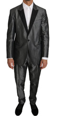 Dolce & Gabbana Gray Patterned MARTINI 2 Piece Suit - IT54 | XXL - Pant Suits