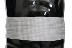 Dolce & Gabbana Gray Patterned Waist Belt Silk Cummerbund - Traditional Clothing Accessories