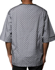 Dolce & Gabbana Gray Polka Dot Pin-Up Print Crew Neck T-shirt - IT48 | M - T-Shirts