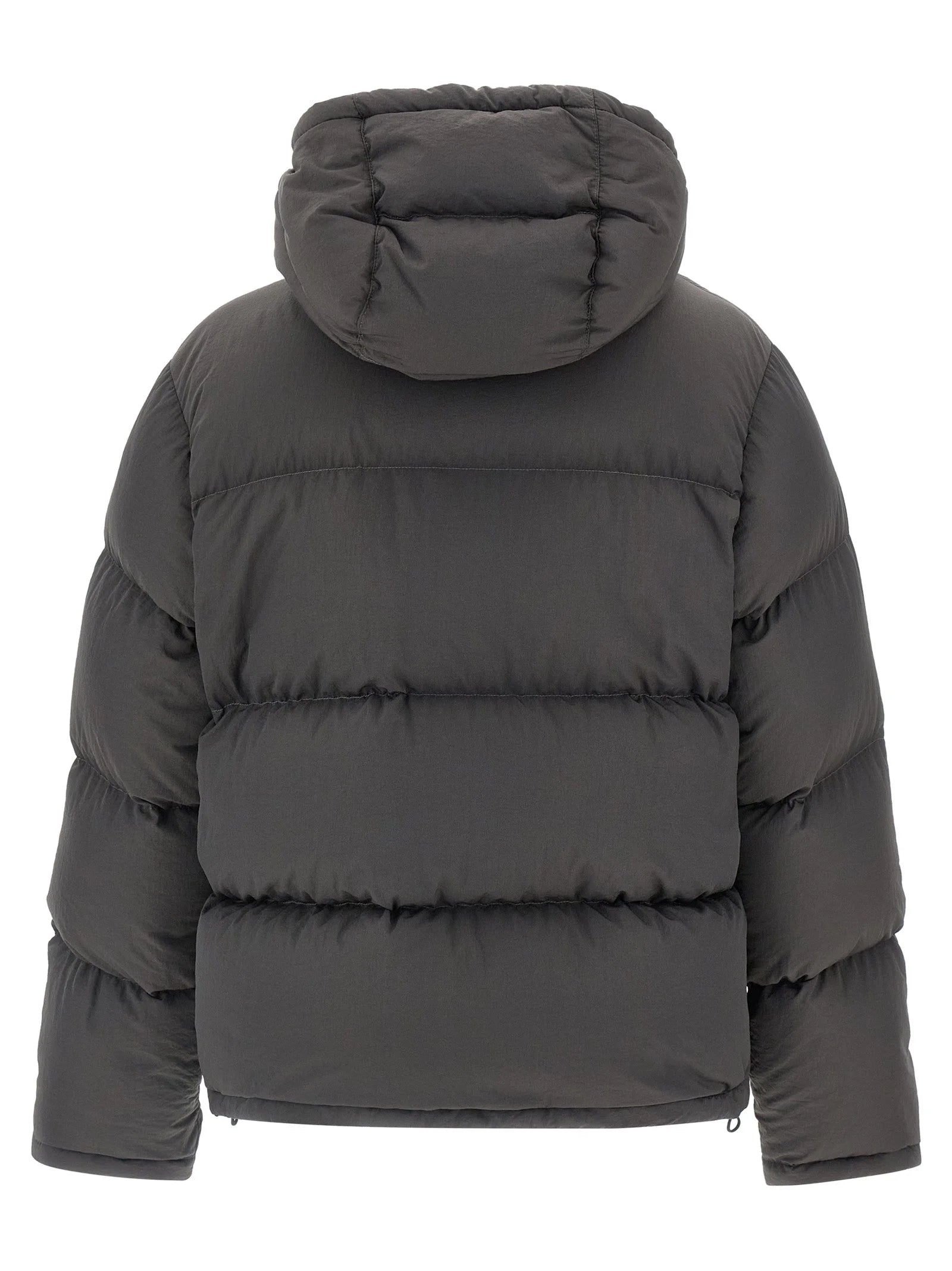 Dolce & Gabbana Gray Polyamide Full-Length Jacket