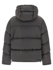 Dolce & Gabbana Gray Polyamide Full-Length Jacket
