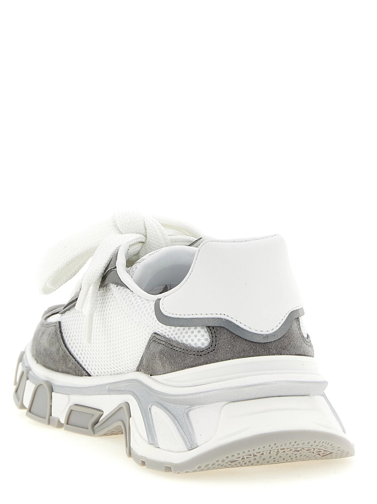 Dolce & Gabbana Gray Polyester Athletic Sneakers