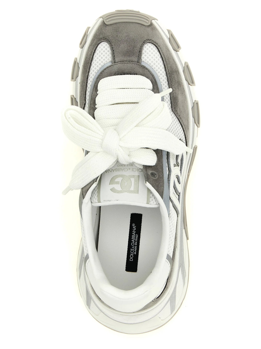 Dolce & Gabbana Gray Polyester Athletic Sneakers