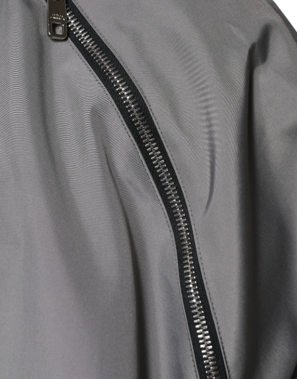 Dolce & Gabbana Gray Polyester Hooded Men Full Zip Jacket - IT48 | M - Windbreakers