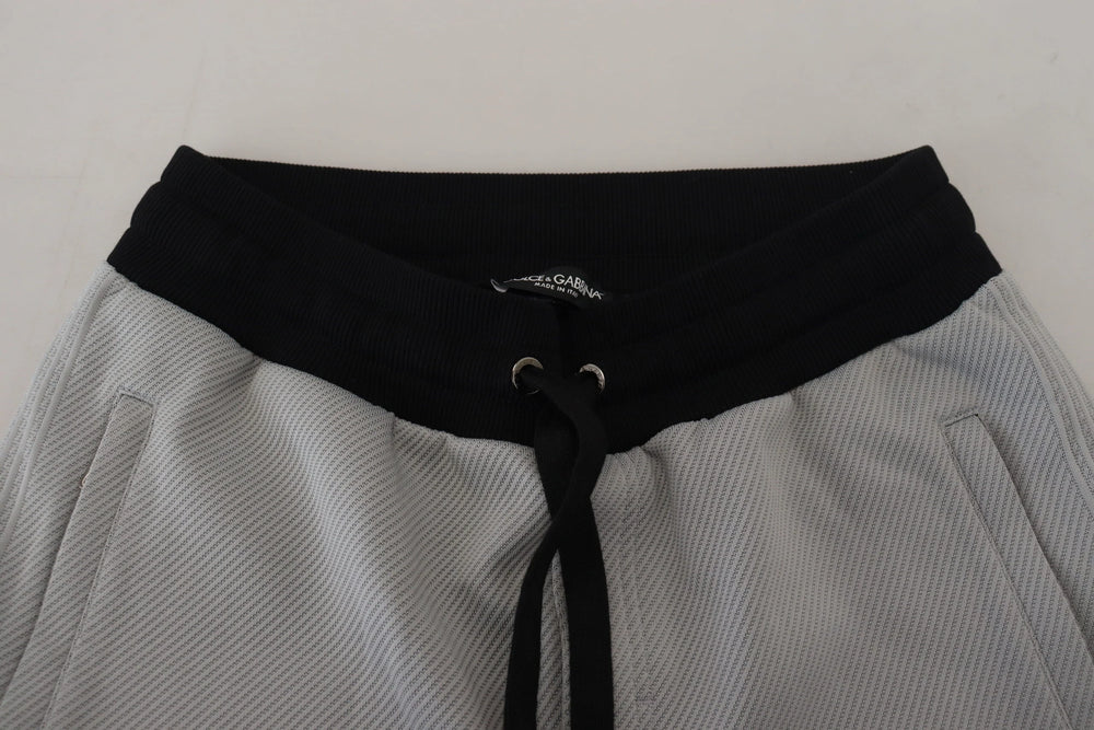 Dolce & Gabbana Gray Polyester Sweatpants Jogger Pants - IT48 | M - Joggers