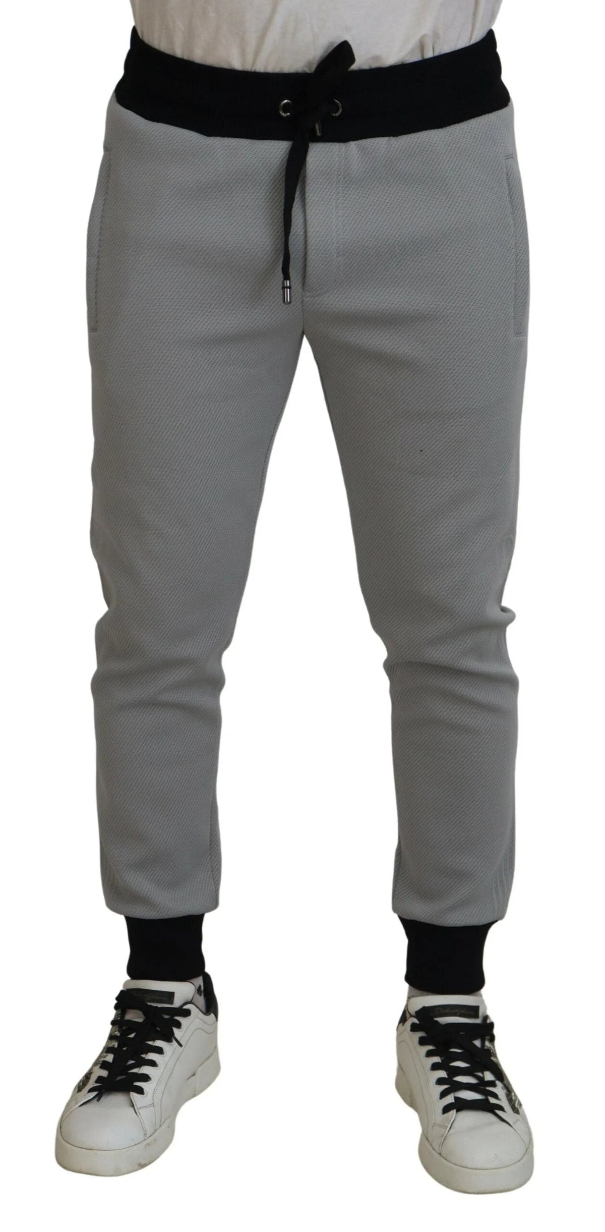 Dolce & Gabbana Gray Polyester Sweatpants Jogger Pants - IT48 | M - Joggers