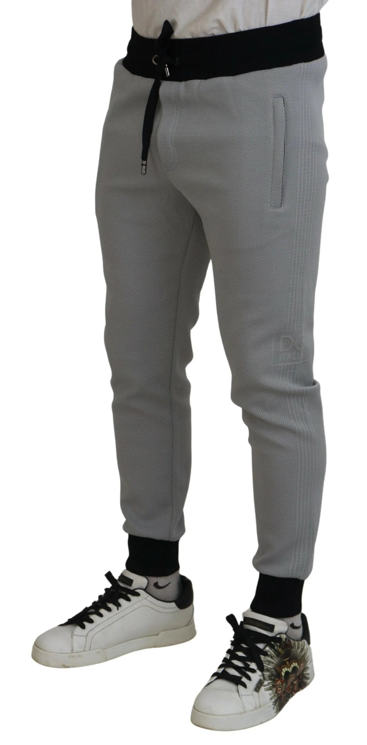 Dolce & Gabbana Gray Polyester Sweatpants Jogger Pants - IT48 | M - Joggers