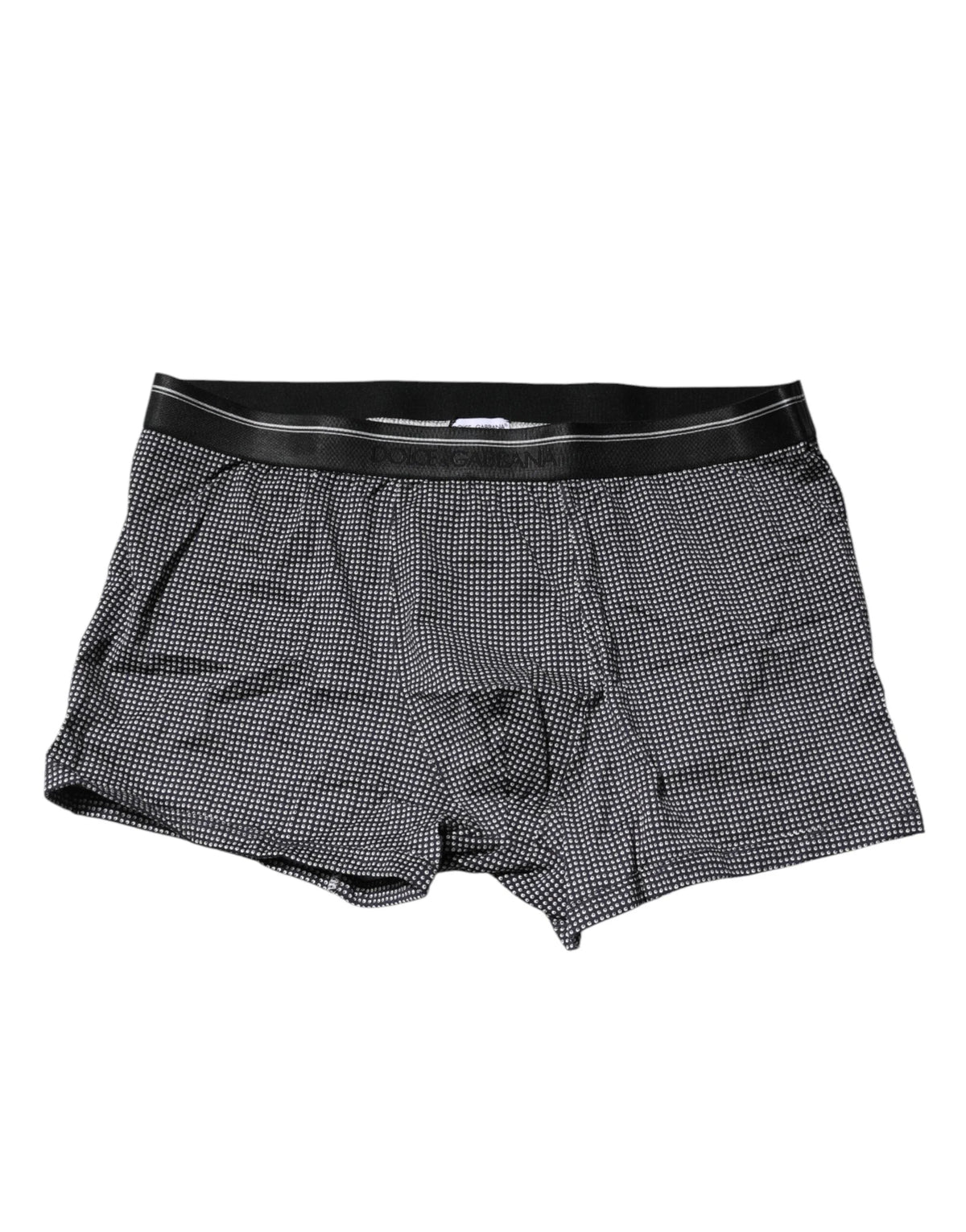 Dolce & Gabbana Gray Printed Cotton Boxer Short Underwear - IT7 | XL - Boxer Shorts
