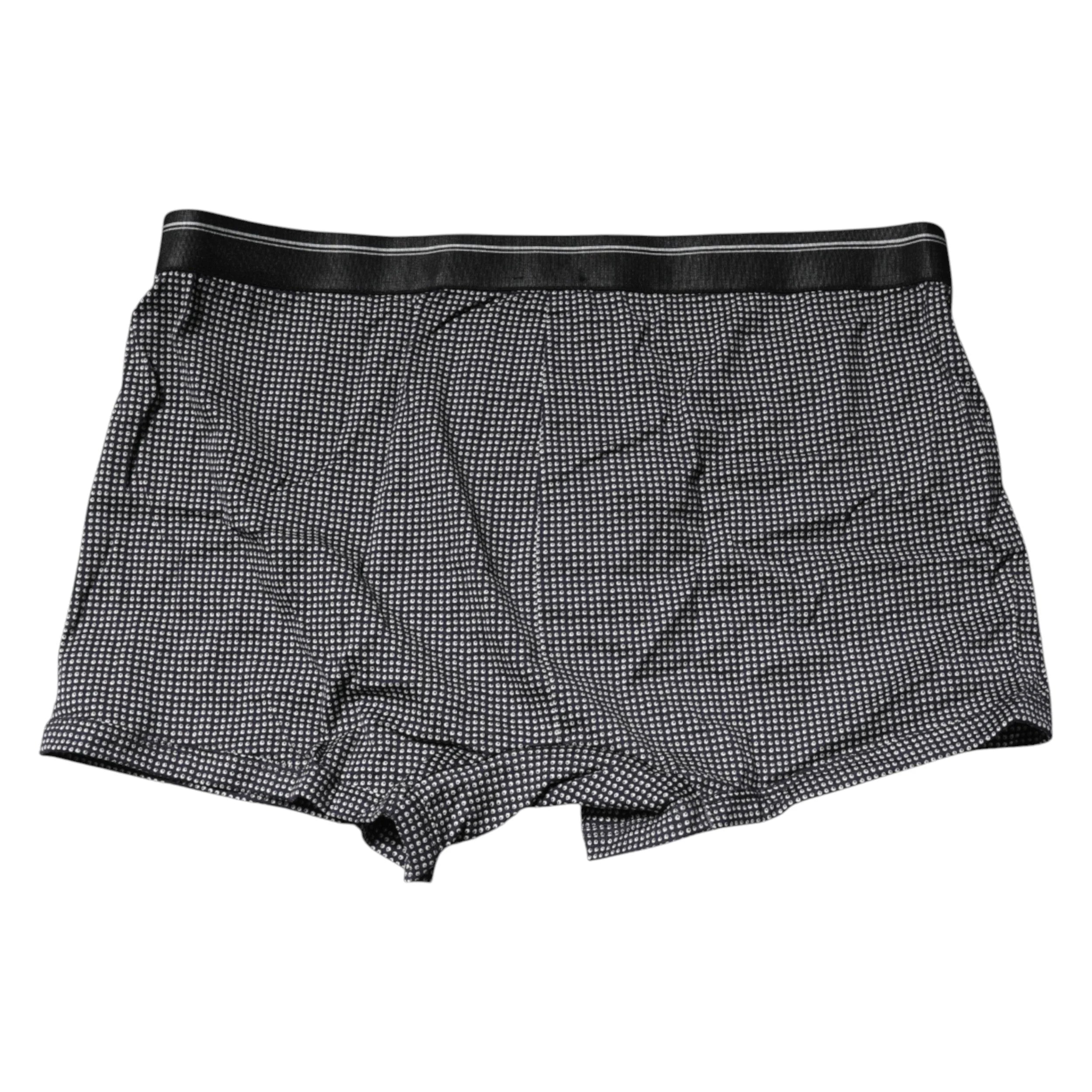 Dolce & Gabbana Gray Printed Cotton Boxer Short Underwear - IT7 | XL - Boxer Shorts