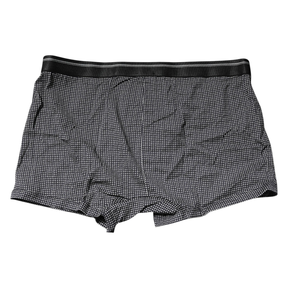 Dolce & Gabbana Gray Printed Cotton Boxer Short Underwear - IT7 | XL - Boxer Shorts