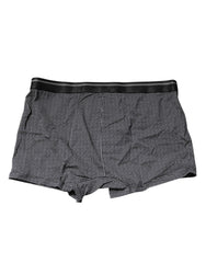 Dolce & Gabbana Gray Printed Cotton Boxer Short Underwear - IT7 | XL - Boxer Shorts