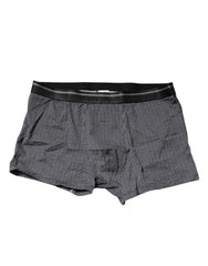 Dolce & Gabbana Gray Printed Cotton Boxer Short Underwear - IT7 | XL - Boxer Shorts