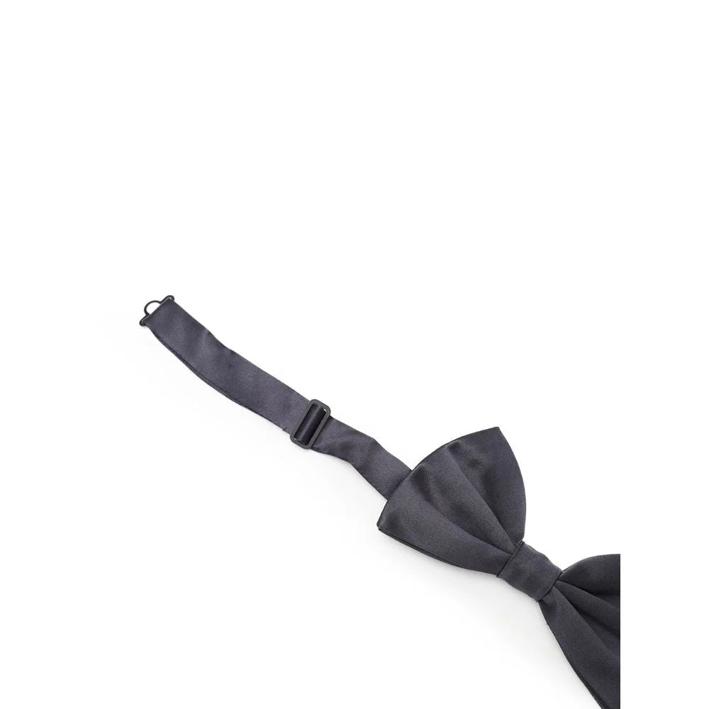 Dolce & Gabbana Gray Silk Bowtie